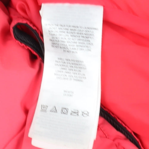 Columbia Girls Pink Puffer Jacket S Winter Hooded