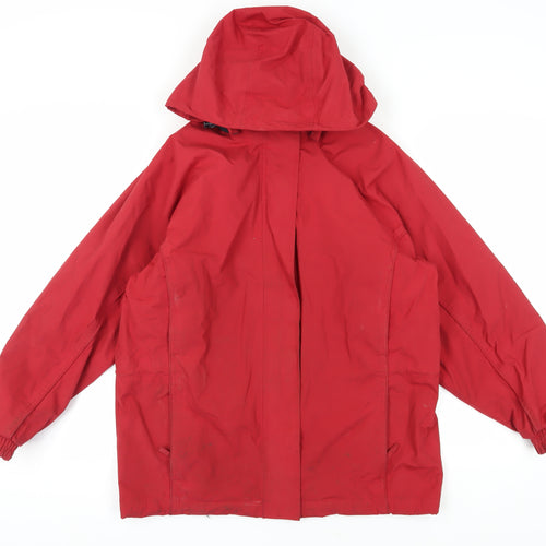 Outdoor Sportswear Women's Red Parka Jacket Size 12