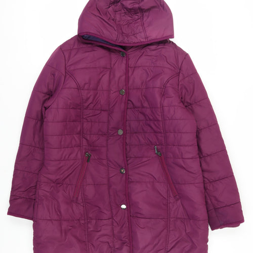 Cotton Traders Women's Red Puffer Jacket Coat Size 16