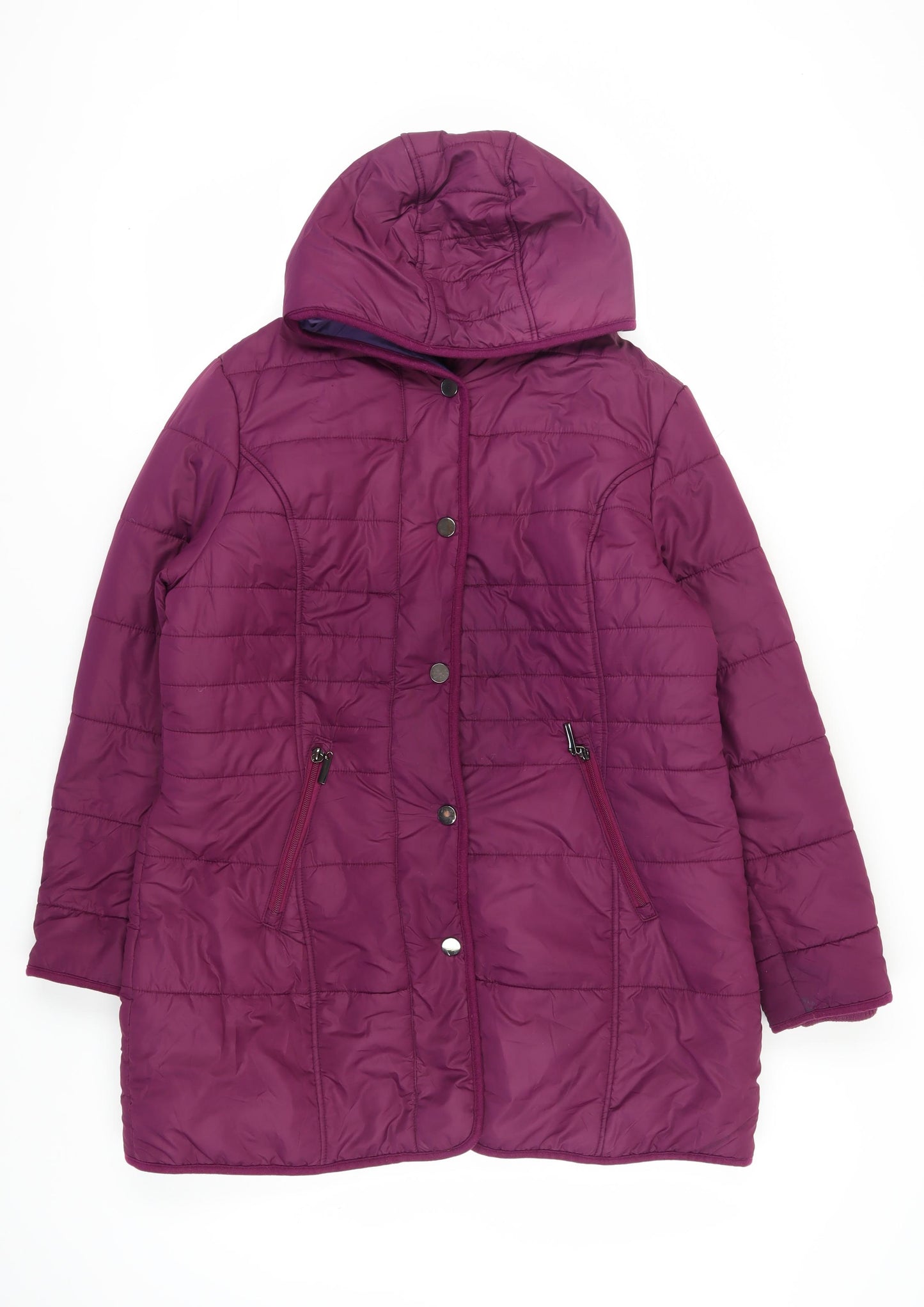 Cotton Traders Women's Red Puffer Jacket Coat Size 16