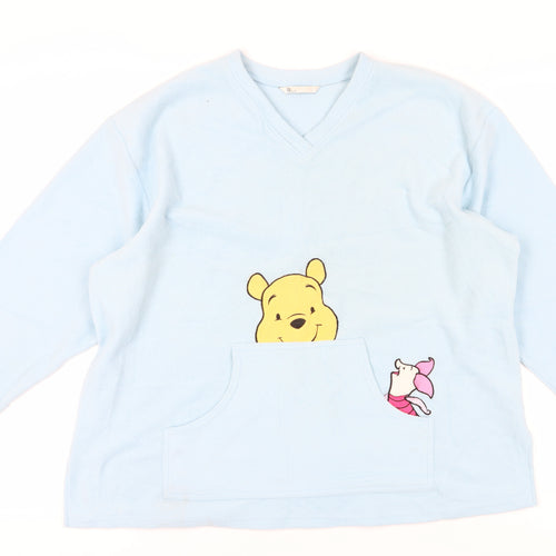 BHS Women's Blue Disney Nightshirt 16-18 V-Neck Fleece