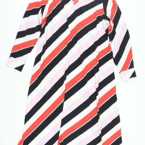 Marks and Spencer Women's Striped Midi Wrap Dress