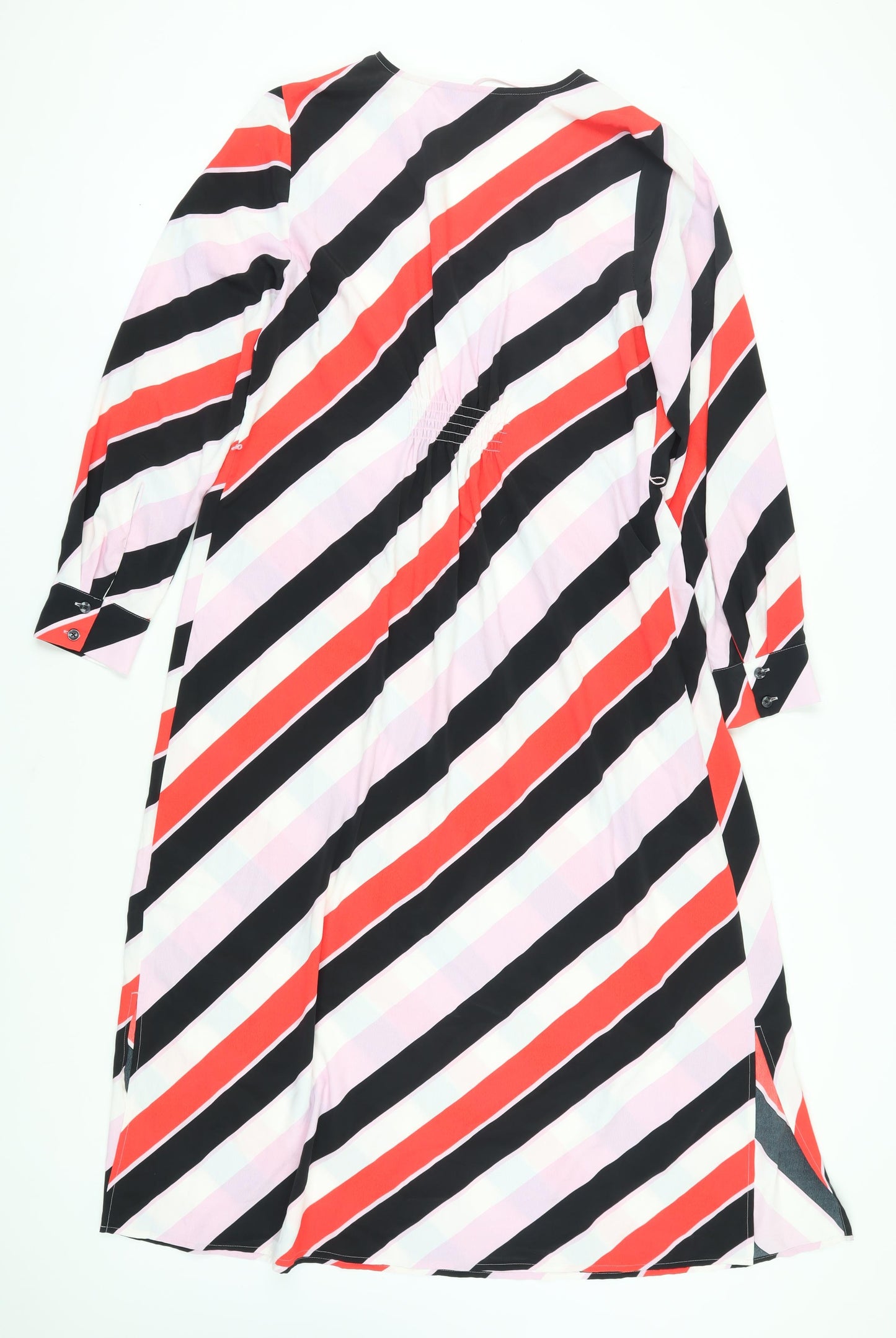 Marks and Spencer Women's Striped Midi Wrap Dress