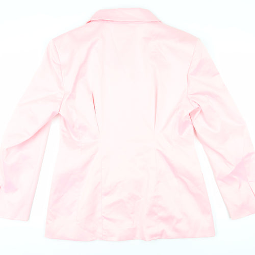 ZARA Women's Pink XL Blazer Notch Lapel New