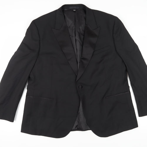 Marks and Spencer Men's Black Tuxedo Blazer - Size 48S
