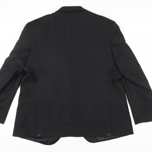 Marks and Spencer Men's Black Tuxedo Blazer - Size 48S