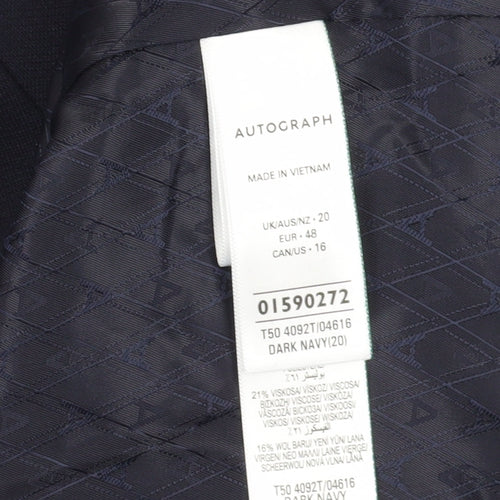 Marks and Spencer Women's Black Suit Waistcoat Size 20