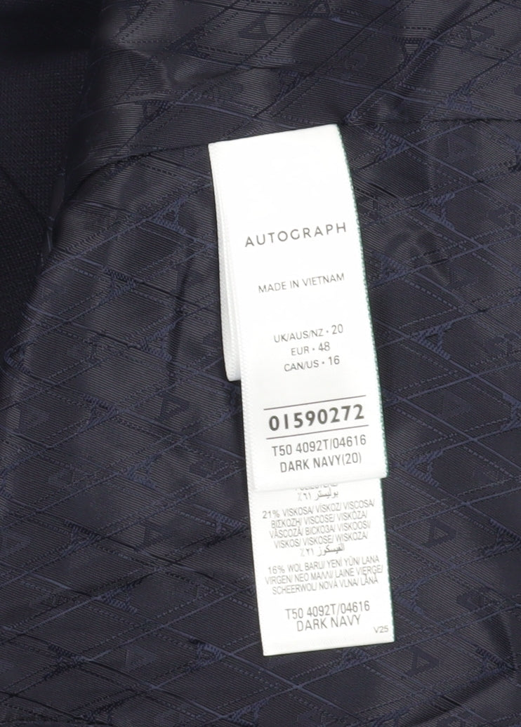 Marks and Spencer Women's Black Suit Waistcoat Size 20