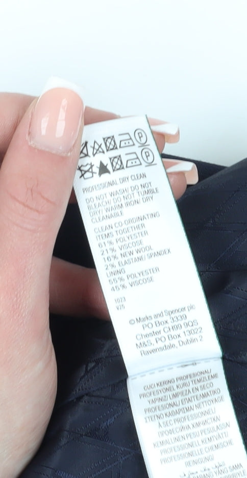 Marks and Spencer Women's Black Suit Waistcoat Size 20