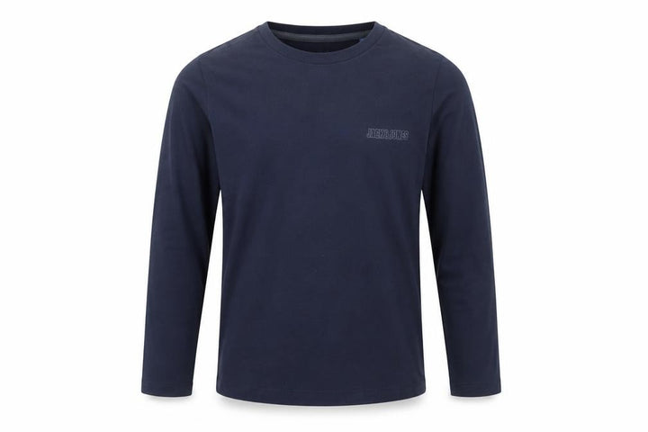 Jack & Jones Boys Blue Cotton Long Sleeve Pullover Top