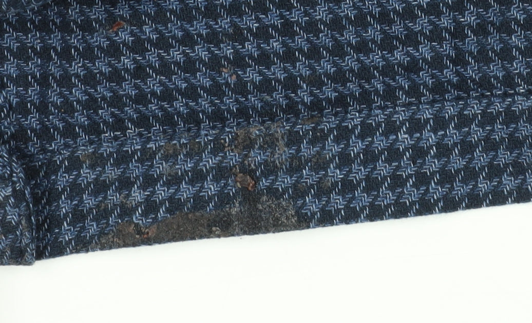 Marks and Spencer Men's Blue Wool Tweed Blazer, 46 Regular