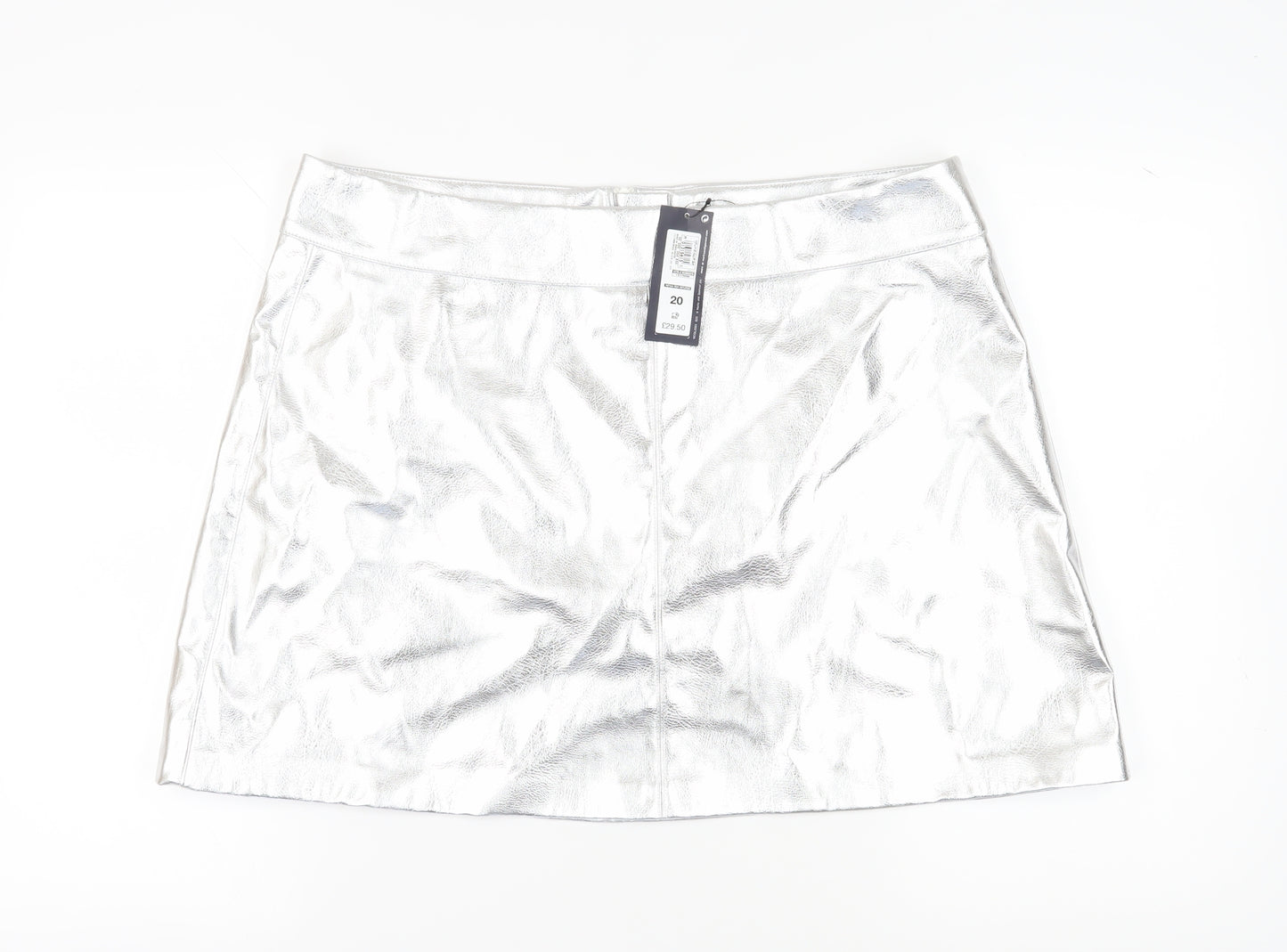 Marks and Spencer Women's Silver Short Pencil Skirt