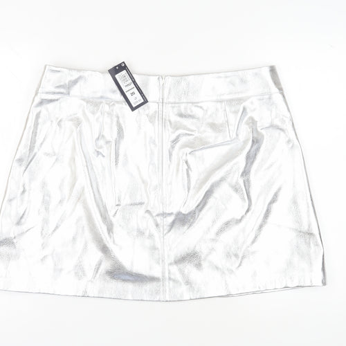 Marks and Spencer Women's Silver Short Pencil Skirt