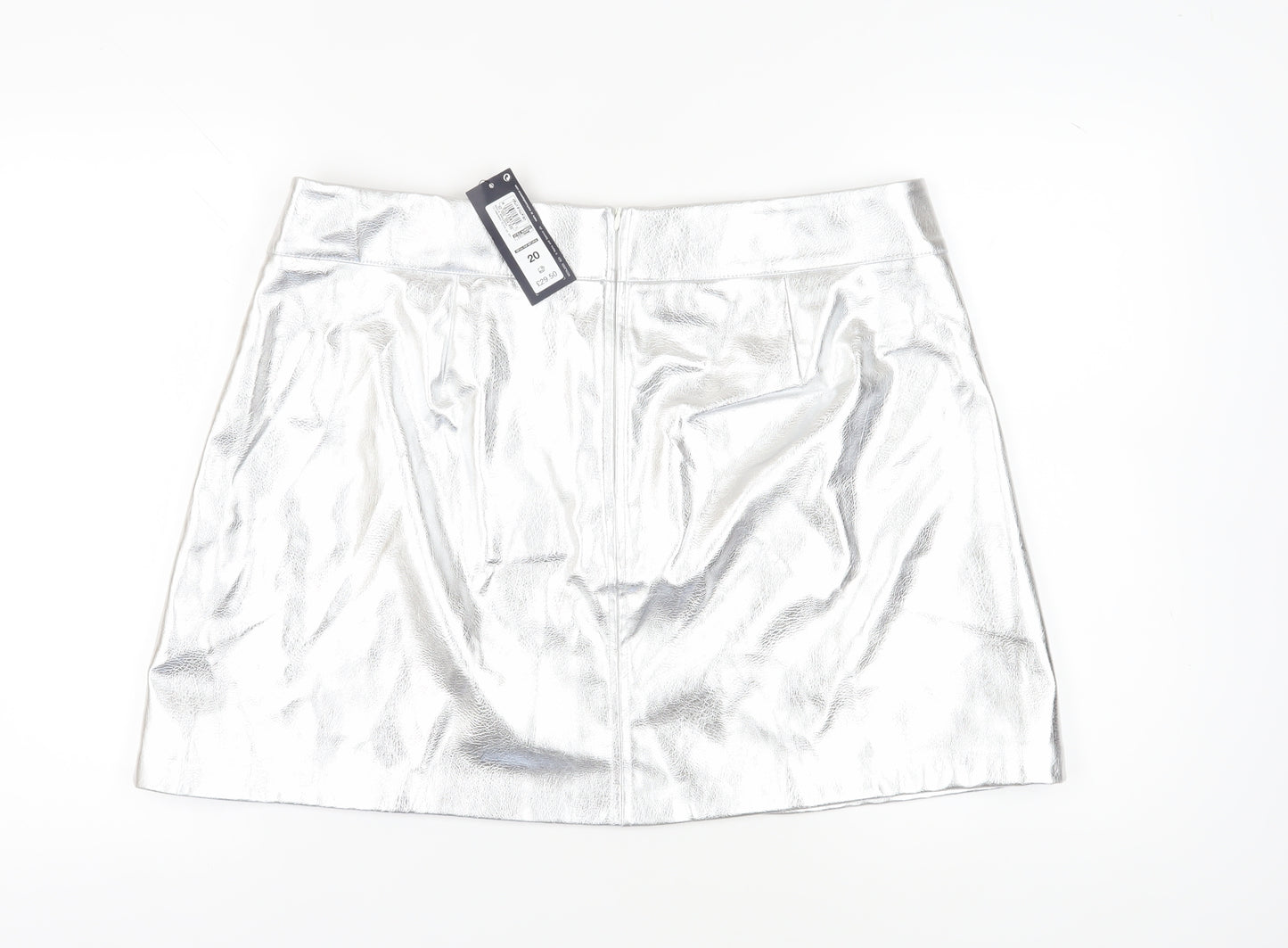 Marks and Spencer Women's Silver Short Pencil Skirt