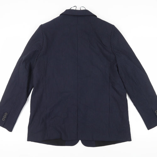 Marks & Spencer Women's Black Pinstripe Blazer Size 14