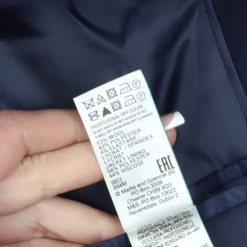 Marks and Spencer Men's Blue Blazer 46S