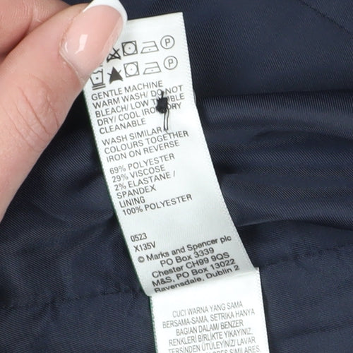 Marks and Spencer Men's Blue Waistcoat 40 Regular Fit