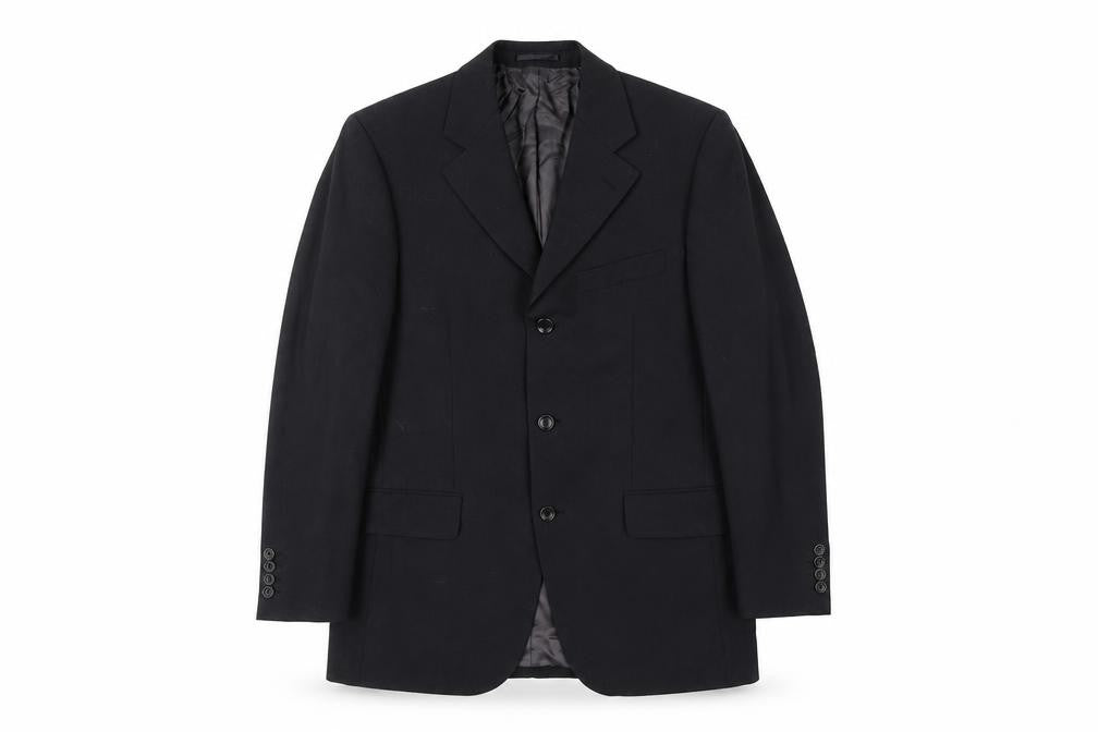 Front view of Van Gils Men's Black Blazer 36R Single-Breasted