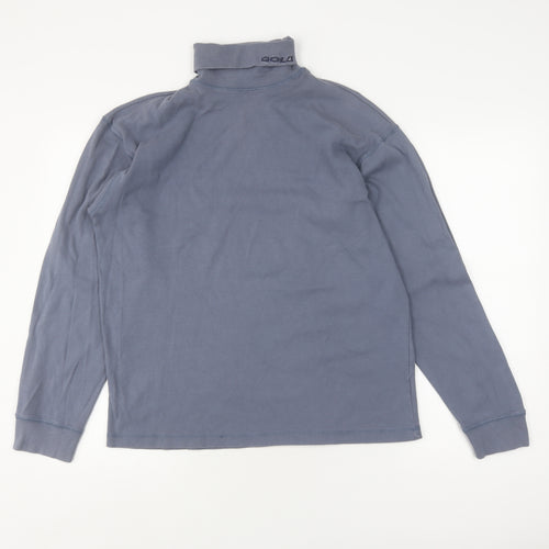 Gola Blue Cotton Pullover Sweatshirt - Size L