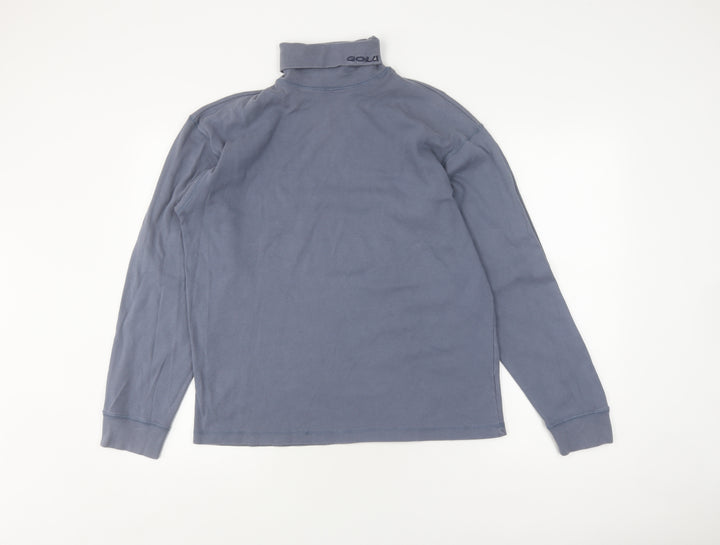 Gola Blue Cotton Pullover Sweatshirt - Size L