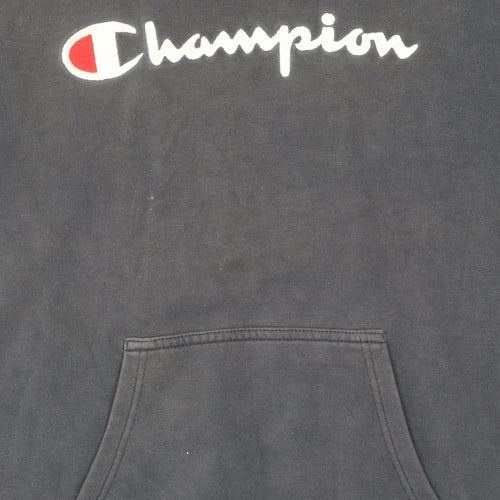 Champion Men's Black Pullover Hoodie Size L