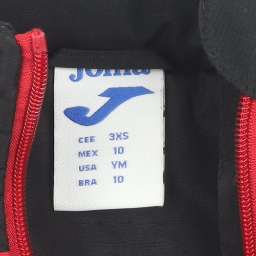 Joma Boys Black Parka Jacket 3XS