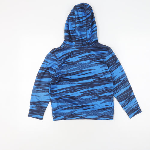 Puma Boys Blue Pullover Hoodie, Graphic Print, Size S
