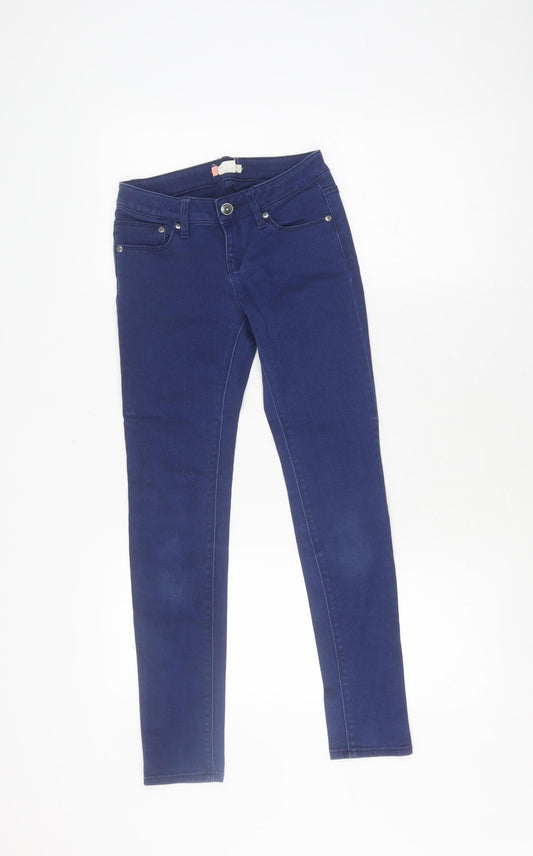 Roxy Girl Blue Skinny Jeans, 12 Years, Cotton Blend