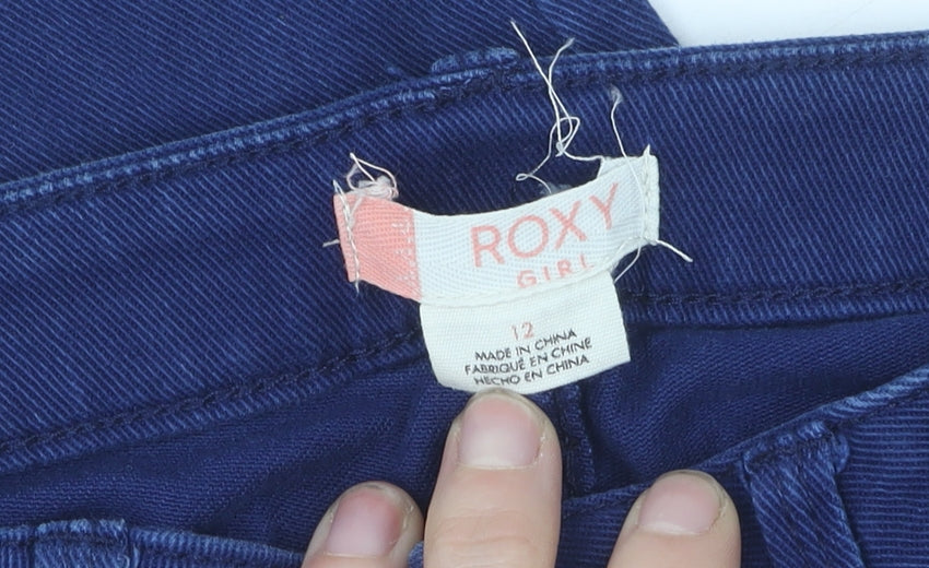 Roxy Girl Blue Skinny Jeans, 12 Years, Cotton Blend