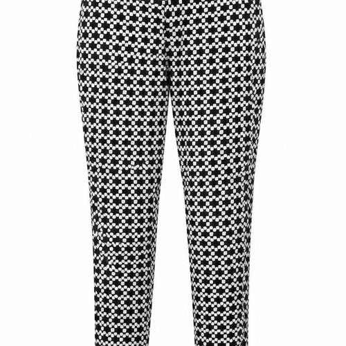 Banana Republic Women's Black Geometric Trousers, Size S