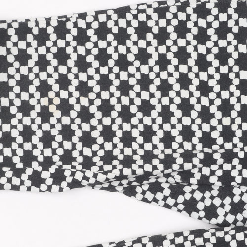 Banana Republic Women's Black Geometric Trousers, Size S