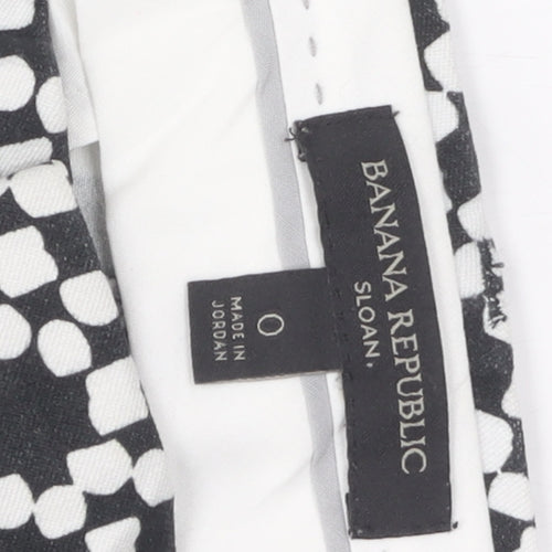 Banana Republic Women's Black Geometric Trousers, Size S