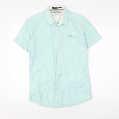 Jack & Jones Men's Blue Striped Casual Shirt Size S