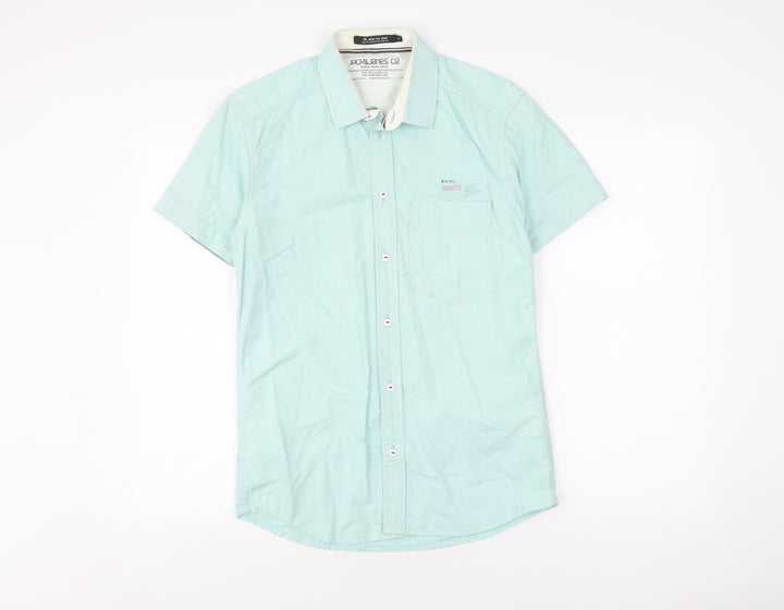 Jack & Jones Men's Blue Striped Casual Shirt Size S