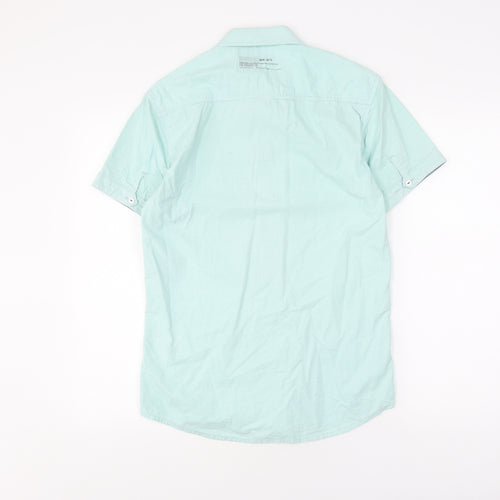 Jack & Jones Men's Blue Striped Casual Shirt Size S