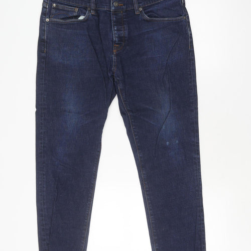 Pretty Green Blue Straight Jeans - Unisex, Size L