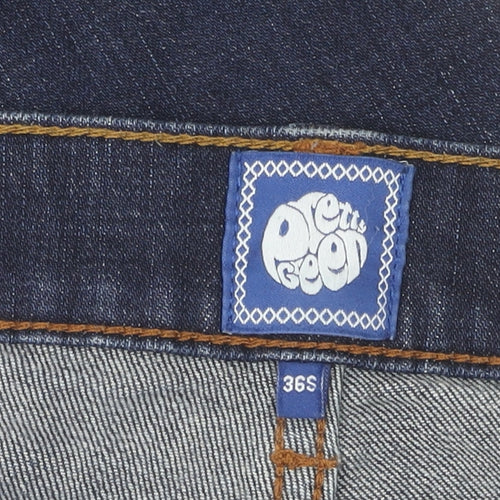 Pretty Green Blue Straight Jeans - Unisex, Size L