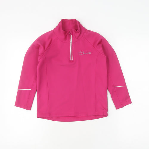 Dare 2b Girls Pink Hoodie, Size 7-8, Lightweight Fleece Jacket
