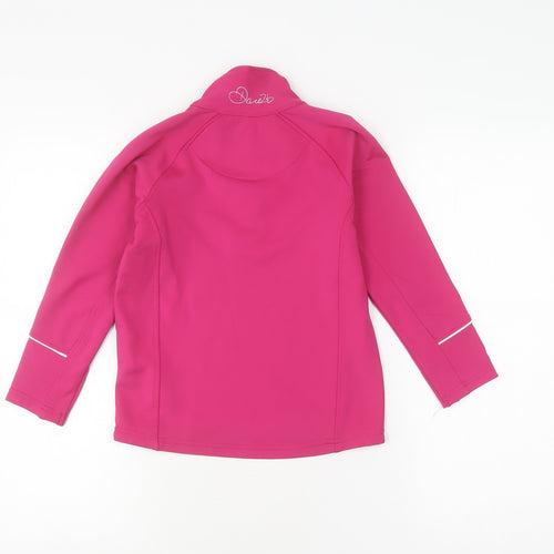 Dare 2b Girls Pink Hoodie, Size 7-8, Lightweight Fleece Jacket