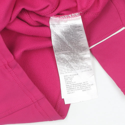 Dare 2b Girls Pink Hoodie, Size 7-8, Lightweight Fleece Jacket