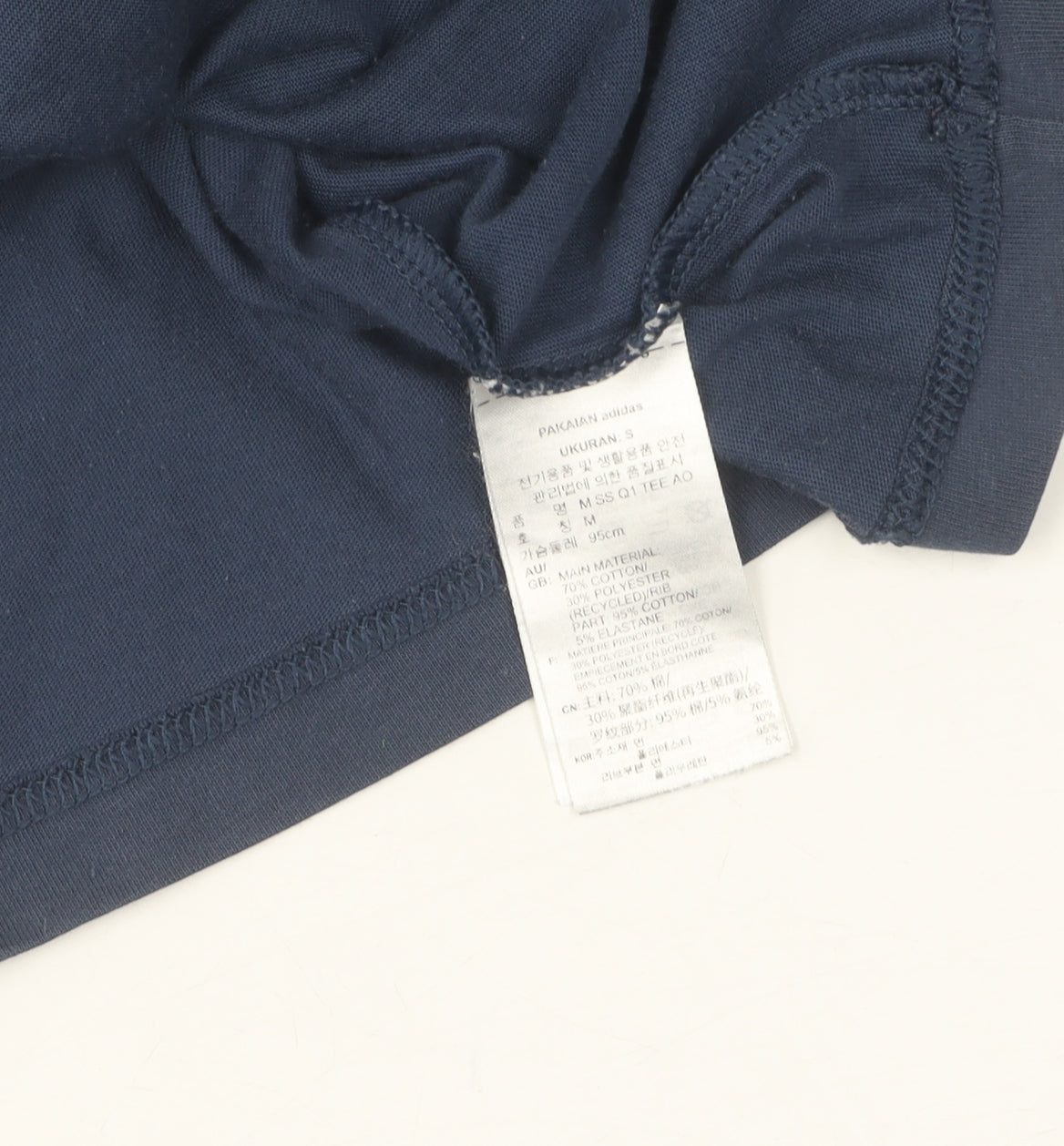 Adidas Men's Blue Graphic Print T-Shirt - M