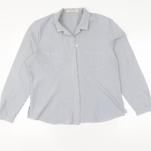 Jacques Vert Women's Blue Striped Nightshirt Size 12
