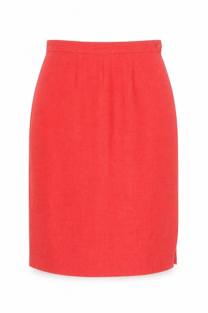 Eastex Women's Red Knee Length Pencil Skirt Size 12