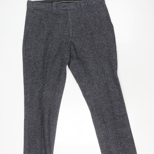 Cavani Men's Grey Formal Trousers Size 46S