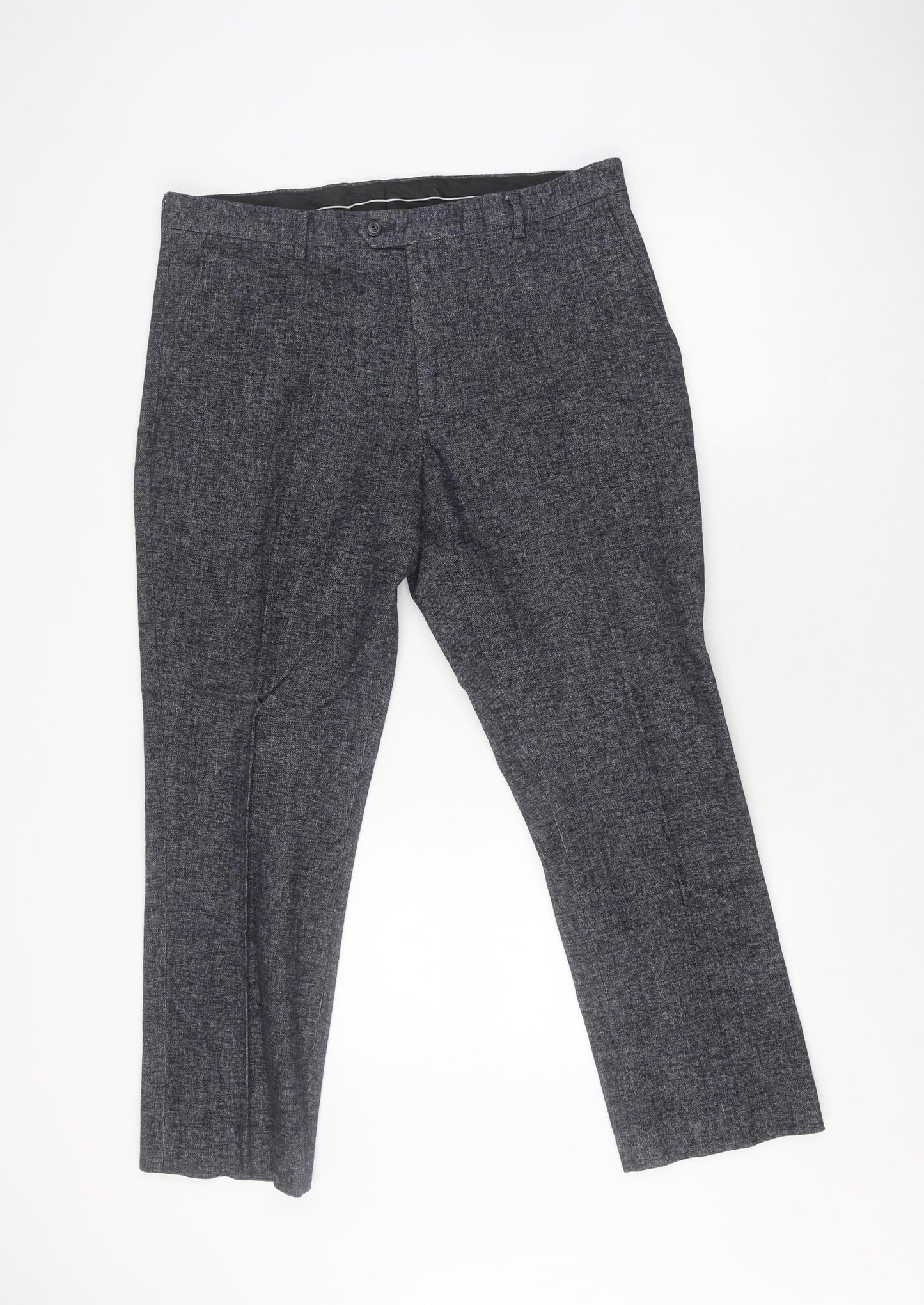 Cavani Men's Grey Formal Trousers Size 46S