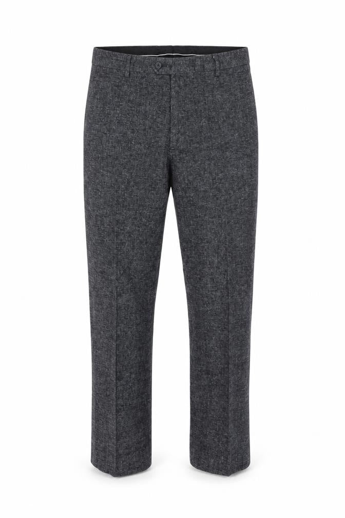 Front view of Cavani Men's Grey Formal Trousers Size 46S