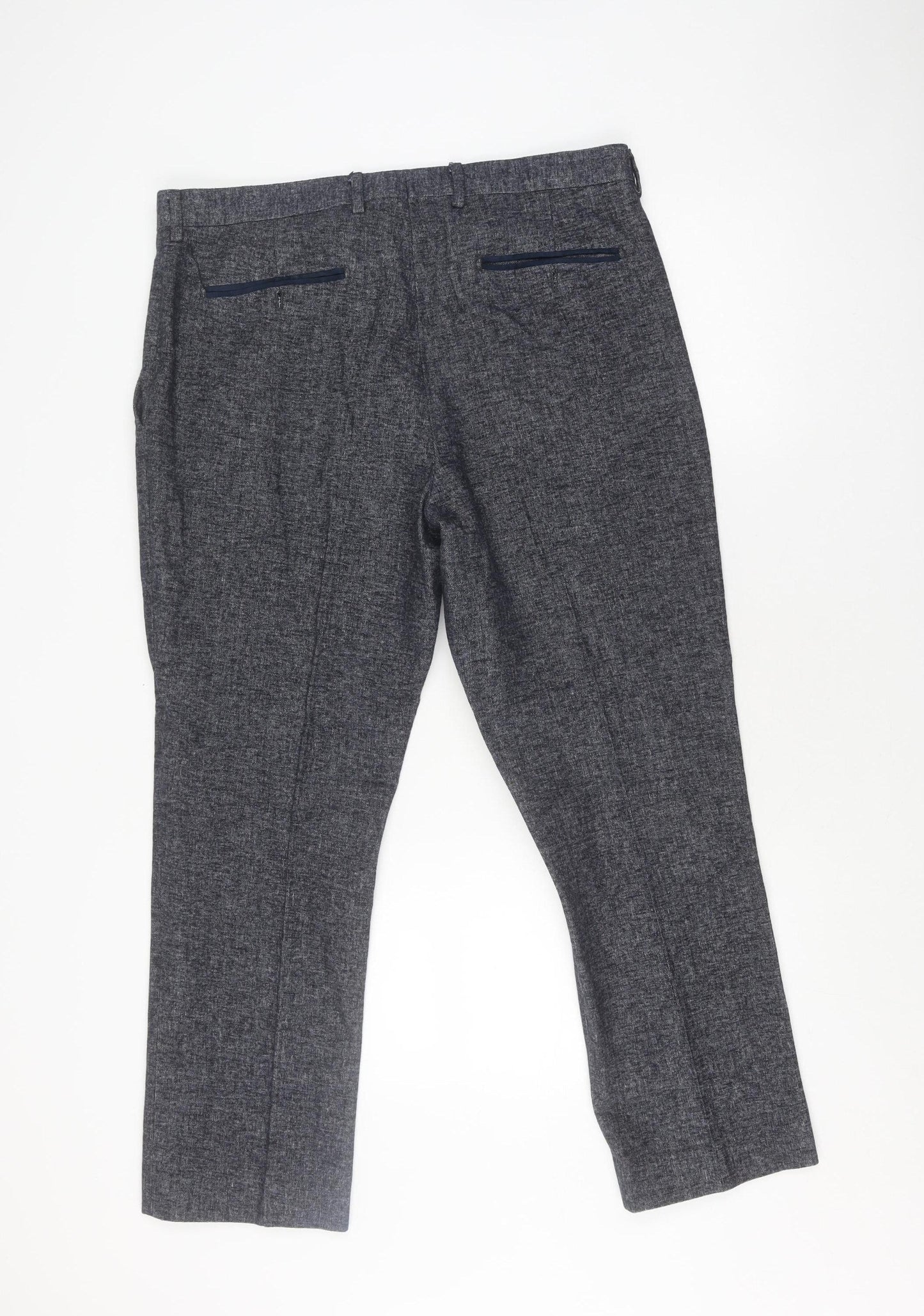 Cavani Men's Grey Formal Trousers Size 46S