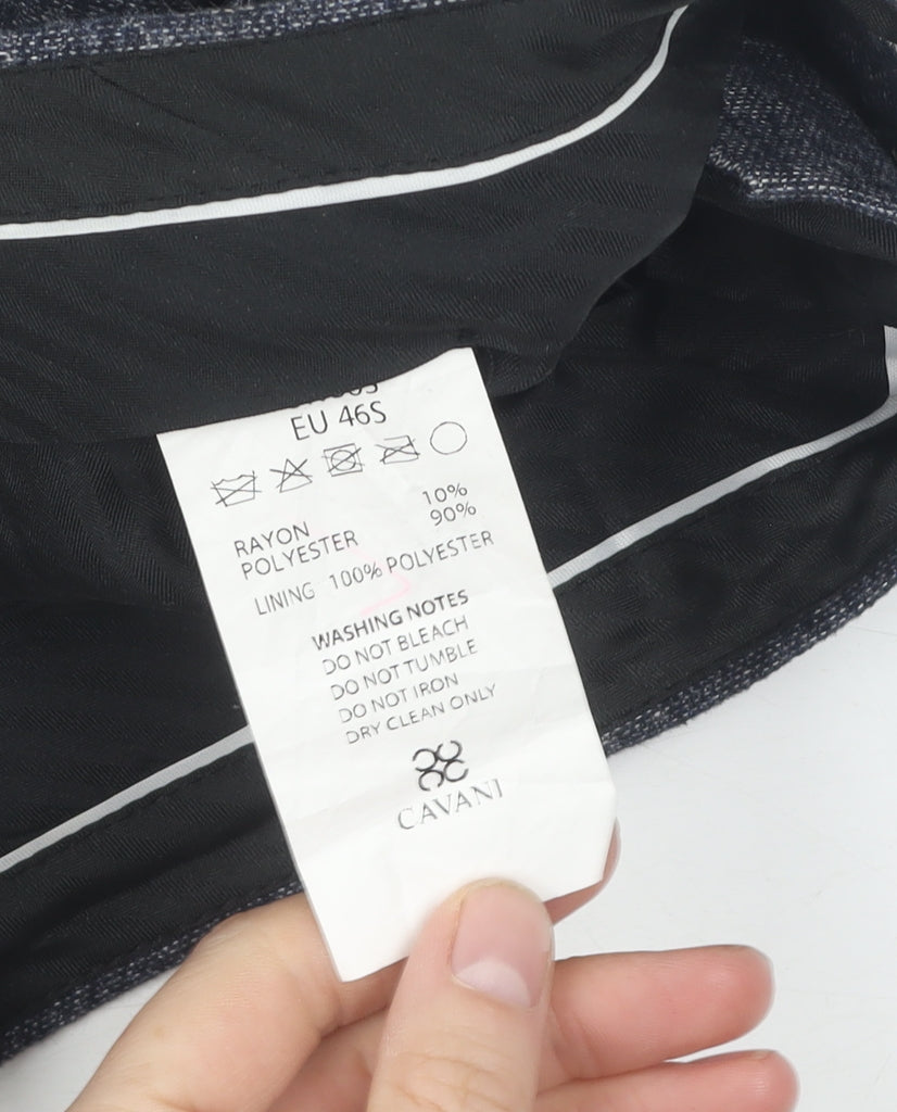 Cavani Men's Grey Formal Trousers Size 46S