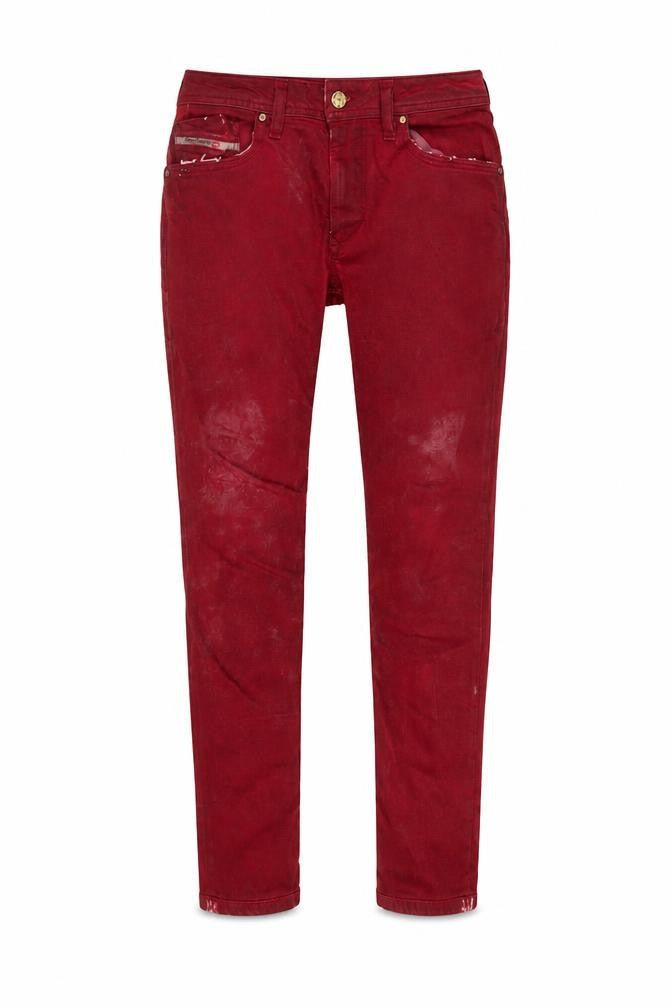 Diesel Women's Red Skinny Denim Jeggings W30