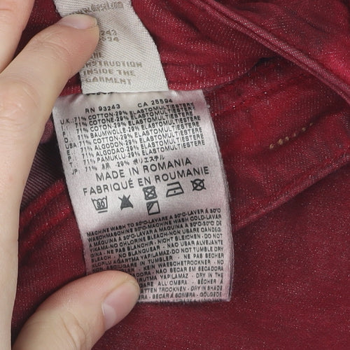 Diesel Women's Red Skinny Denim Jeggings W30